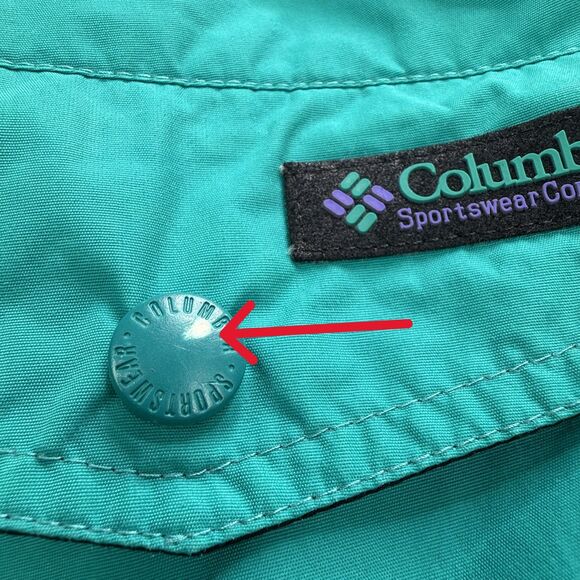 Vintage Y2K Columbia Snow Pants Men’s M Teal Nylon Elastic Waist SM 8320 F4 - Picture 12 of 15